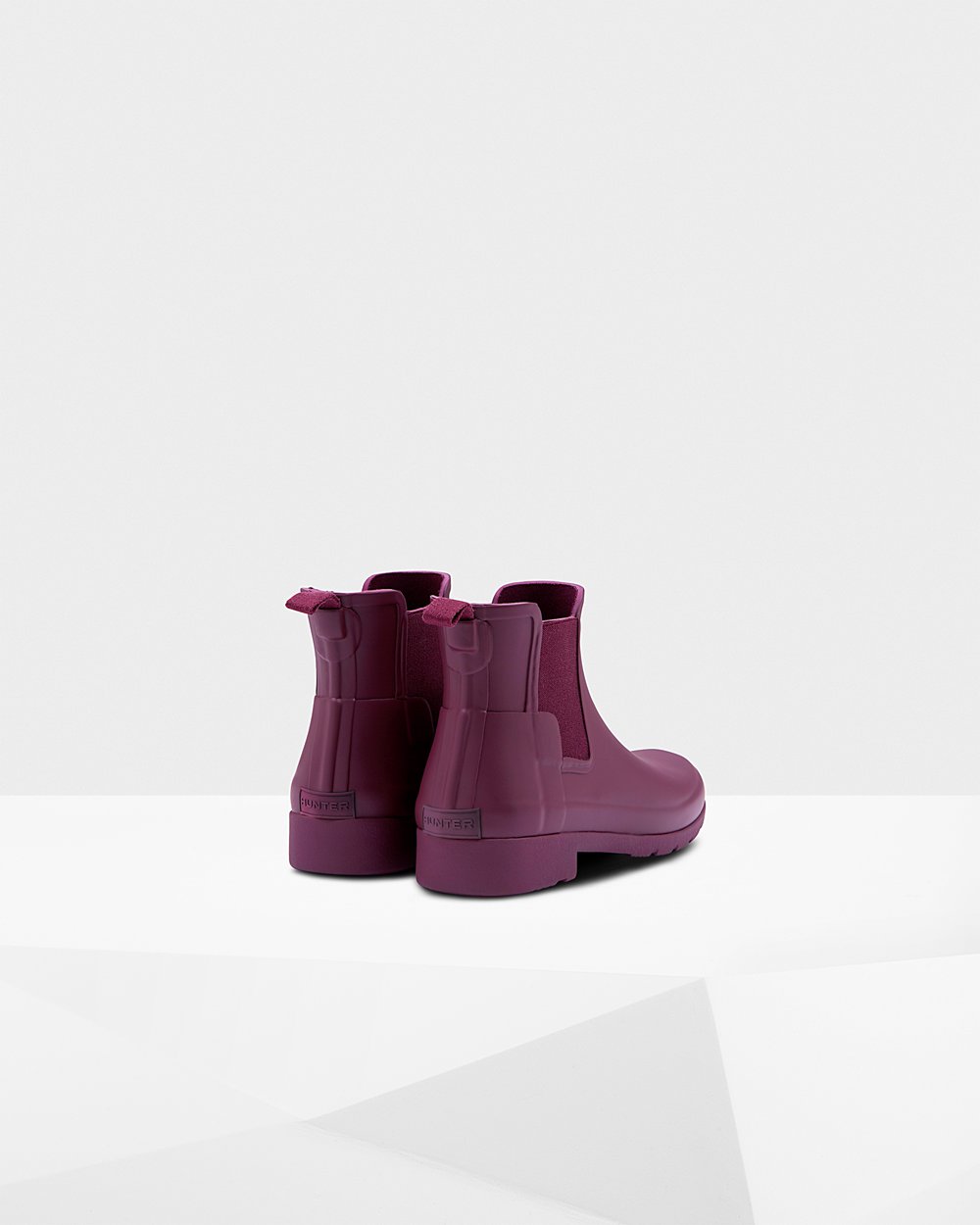 Chelsea Boots Dames - Hunter Refined Slim Fit - Paars - 87EACIKQD